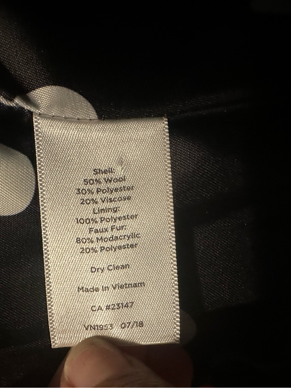 Talbots Wool Blend Coat - Picture 4 of 4